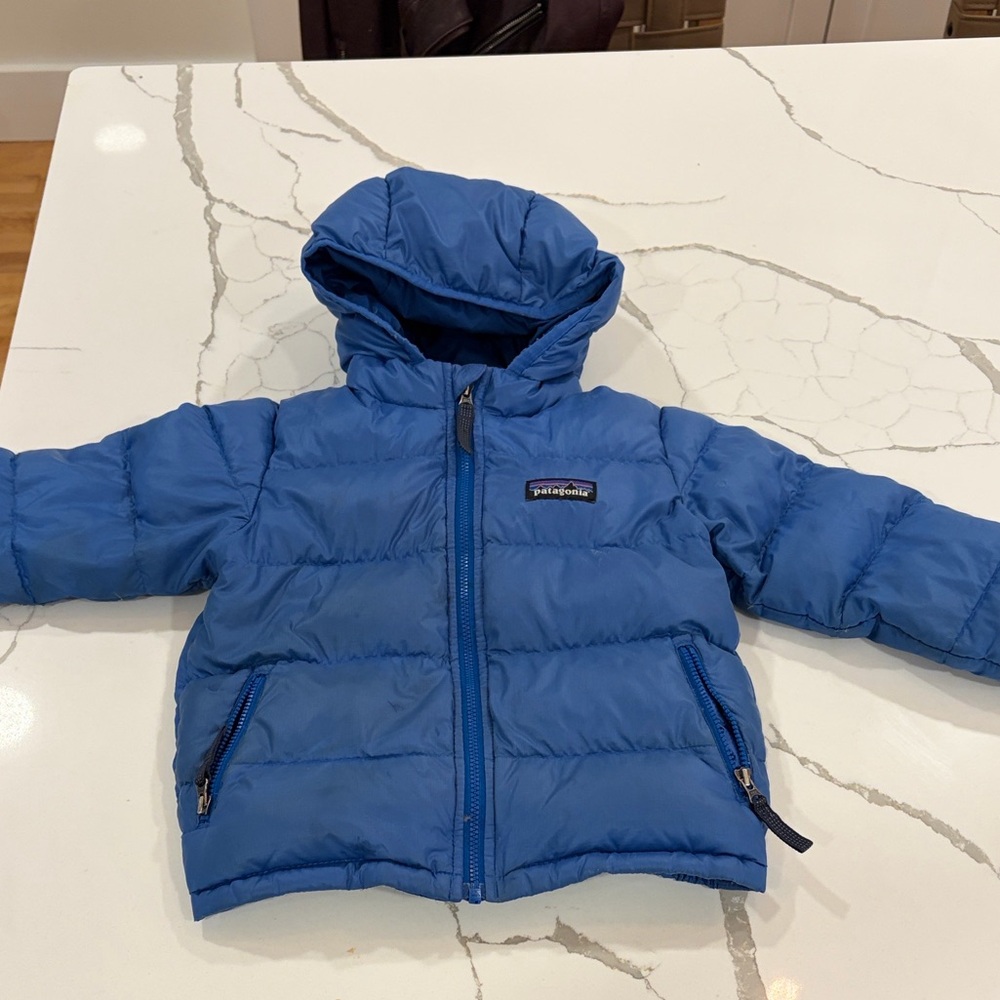 Patagonia down jacket blue